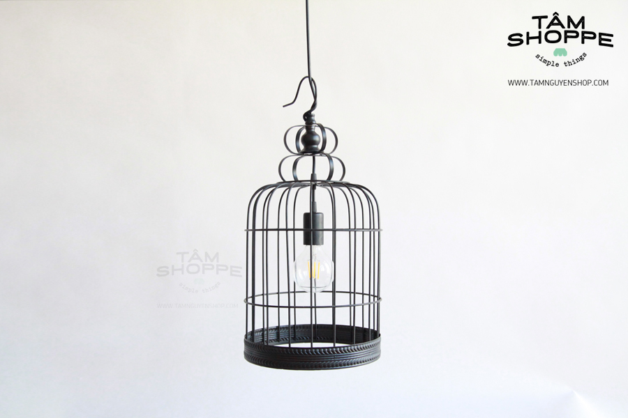 Bộ đèn thả trần Lồng chim sắt